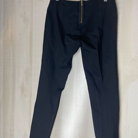 J. Crew black riding pants back exposed zipper, size 8 - Picture 12 of 15